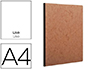 LIBRETA AGE-BAG TAPA CARTULINA LOMO COSIDO LISO 96 HOJAS COLOR HAVANA 210X297 MM