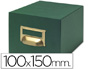 FICHERO FICHAS TELA VERDE 1000 FICHAS N.3 TAMAO 100X150 MM