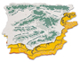 PLANTILLA LIDERPAPEL MAPA ESPAA PLASTICO 22X18 CM BOLSA DE 3 UNIDADES