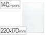 FUNDA PORTACARNET Q-CONNECT CUARTO 140 MICRAS PVC TRANSPARENTE 220X170MM