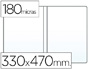 FUNDA PORTADOCUMENTO Q-CONNECT FOLIO DOBLE 180 MICRAS PVC TRANSPARENTE 330X470MM