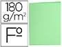 SUBCARPETA LIDERPAPEL FOLIO VERDE PASTEL 180G/M2