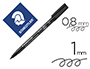 ROTULADOR STAEDTLER LUMOCOLOR RETROPROYECCION PUNTA DE FIBRAPERMANENTE 317-9 NEGRO PUNTA MEDIA REDONDA 0.8-1 MM