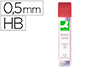 MINAS Q-CONNECT GRAFITO 0,5 MM HB ESTUCHE DE 12 MINAS LONGITUD 60 MM