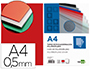 TAPA ENCUADERNACION LIDERPAPEL POLIPROPILENO A4 0.5 MM ROJO TRANSLUCIDO PAQUETE DE 100 UNIDADES