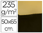 CARTULINA LIDERPAPEL 50X65 CM 235G/M2 METALIZADA ORO