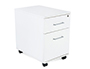 CAJONERA ROCADA CON DOS CAJONES SERIE STORE 58X40X59,5 CM ACABADO AW04 BLANCO/BLANCO