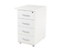 CAJONERA ROCADA CON CUATRO CAJONES SERIE STORE 60X50X72 CM ACABADO AW04 BLANCO/BLANCO