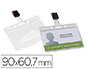 IDENTIFICADOR Q-CONNECT RIGIDO PLASTICO ACABADO BRILLANTE CON PINZA KF14148 9X6,7 CM