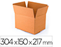 CAJA PARA EMBALAR Q-CONNECT AMERICANA ULTRA RESISTENTE CARTON RECICLADO CANAL DOBLE 7MM COLOR KRAFT 304X150X217 MM