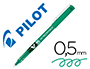 ROTULADOR PILOT PUNTA AGUJA V-5 VERDE 0.5 MM