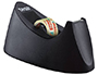 PORTARROLLO SOBREMESA TESA PLASTICO EASY CUT CURVE NEGRO PARA CINTA DE 33 MT X19 MM + 1 CINTA TESAFILM TRANSPARENTE