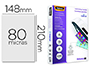 BOLSA DE PLASTIFICAR FELLOWES BRILLO DIN A5 80 MC PACK 100 UNIDADES