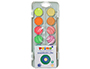 ACUARELA PRIMO 8 COLORES METAL + 4 COLORES NEON CON PINCEL Y PALETA DE MEZCLA ESTUCHE DE PLASTICO