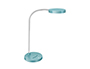 LAMPARA DE OFICINA CEP FLEX PLASTICO LED DE 4W BRAZO FLEXIBLE TACTIL COLOR CELESTE 160X600 MM