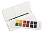 ACUARELA DALER ROWNEY AQUAFINE TRAVEL SET CON PINCEL CAJA DE 12 COLORES SURTIDOS