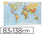 MAPA MURAL FAIBO PLANISFERIO PLASTIFICADO ENROLLADO 83X138 CM
