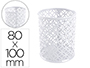 CUBILETE PORTALAPICES Q-CONNECT BLANCO METAL REDONDO DIAMETRO 80 MM ALTO 100 MM