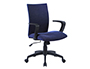 SILLA GIRATORIA Q-CONNECT BASE NYLON REGULABLE EN ALTURA 895+110MM ALTO 580MM ANCHO 550MM PROFUNDIDAD AZUL