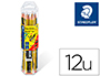 LAPICES DE GRAFITO STAEDTLER NORIS N.2 HB BLISTER PROMOCIONAL 120 ANIVERSARIO DE12 UDS + AFILALAPIZ + GOMA