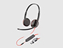 AURICULAR PLANTRONICS BLACKWIRE 3320 DIADEMA CABLE USB-C/A CON MICROFONO CERT. MICROSOFT TEAMS