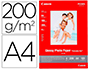 PAPEL FOTOGRAFICO CANON PIXMA BRILLO DIN A4 200G/M2 INK-JET PAQUETE DE 100 HOJAS