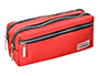 BOLSO ESCOLAR LIDERPAPEL PORTATODO RECTANGULAR 3 BOLSILLOS ROJO 210X80X85 MM
