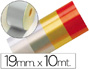 CINTA FANTASIA 10 MT X 19 MM PLATA