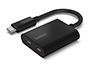 ADAPTADOR BELKIN F7U081BTBLK USB-C DE AUDIO Y CARGA COLOR NEGRO