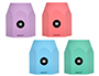 CUBILETE PORTALAPICES ANTARTIK CELESTE CORAL LAVANDA Y MENTA PASTEL SILICONA HEXAGONAL 95X85X75 MM