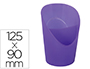 CUBILETE PORTALAPICES ESSELTE LAVANDA TRANSLUCIDO PLASTICO COLOUR BREEZE REDONDO DIAMETRO 90 MM ALTO 125 MM
