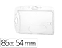 IDENTIFICADOR DURABLE RIGIDO PARA 1 TARJETA 54X87 MM PACK DE 10 UNIDADES
