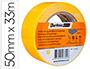 CINTA ADHESIVA TARIFOLD PARA MARCAJE Y SEALIZACION DE SUELO 33 MT X 50 MM COLOR AMARILLO