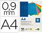 TAPA ENCUADERNACION LIDERPAPEL CARTON A4 0,9MM AMARILLO FLUOR PAQUETE DE 50 UNIDADES