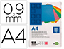 TAPA ENCUADERNACION LIDERPAPEL CARTON A4 0,9MM ROSA FLUOR PAQUETE DE 50 UNIDADES