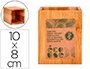 CUBILETE PORTALAPICES LIDERPAPEL BAMBU 100% NATURAL ECOUSE CUADRADO 80X80X100 MM
