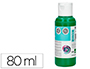 PINTURA ACRILICA LIDERPAPEL BOTE DE 80 ML VERDE OSCURO