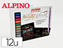 ROTULADOR ALPINO METALLIC LETTERING DOBLE PUNTA ESTUCHE DE 12 UNIDADES COLORES SURTIDOS