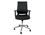 SILLA GIRATORIA Q-CONNECT RESPALDO MEDIO DE SIMILPIEL REGULABLE EN ALTURA 980+100X630X625 MM COLOR NEGRO