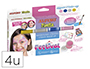MAQUILLAJE LQUIDO ALPINO FESTIVAL CAJA DE 4 COLORES SURTIDOS + PINCEL + FOLLETO