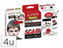 BARRA DE MAQUILLAJE ALPINO SCARY CAJA DE 4 COLORES SURTIDOS + PINCEL + FOLLETO