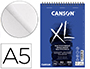 BLOC DIBUJO ACUARELA CANSON XL MIX MEDIA GRANO MEDIO DIN A5 15 HOJAS 300 GR/M2