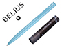 BOLIGRAFO BELIUS ROCKET B ALUMINIO COLOR MINIMALISTA AZUL TINTA AZUL CAJA CILINDRICA