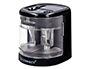 SACAPUNTAS Q-CONNECT KF14568 ELECTRICO DE SOBREMESA CABLE USB/4 PILAS AA AFILA CUCHILLA DIAMETROS DE 6 A 12MM DOS USOS