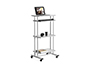 MESA ORDENADOR ROCADA RD-5220 ESTRUCTURA METALICA BANDEJAS REGULABLES EN ALTURA CON TECLADO EXTRAIBLE
