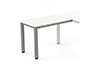 ALA PARA MESA ROCADA SERIE EXECUTIVE 60X100 CM DERECHA O IZQUIERDA ACABADO AD04 ALUMINIO/BLANCO