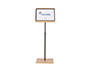 EXPOSITOR ROCADA DE SUELO SERIE NATURAL MAGNETICO ROTATIVO 360 ALTURA AJUSTABLE DIN A3