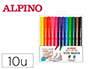 ROTULADOR ALPINO TEXTIL MARKER COLOR EXPERIENCE ESTUCHE DE 10 UNIDADES COLORES SURTIDOS