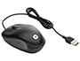 RATON HP VIAJE OPTICO 1000 DPI USB-A LONGITUD CABLE 100 CM COLOR NEGRO