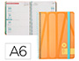 AGENDA ESPIRAL ANTARTIK BOLD A6 2025 SEMANA VISTA COLOR MELOCOTON PAPEL 80 GR